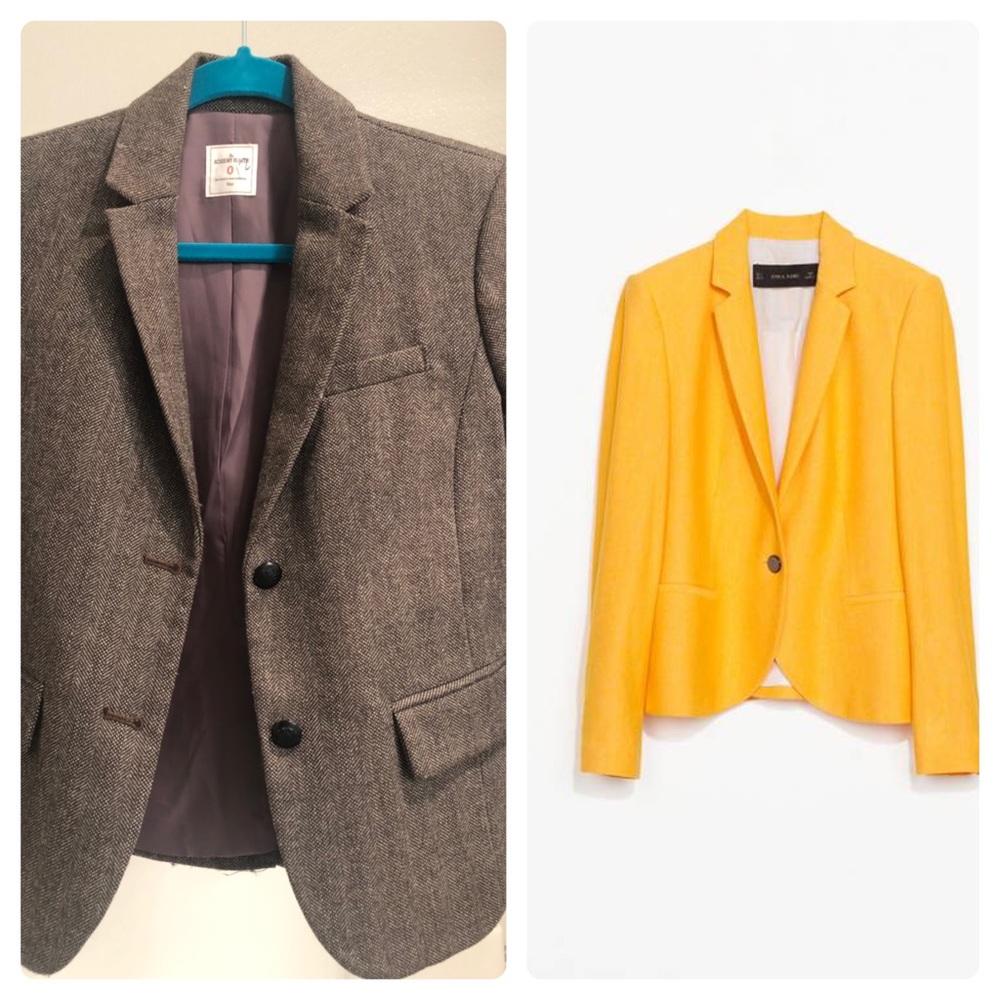 Lot of two blazers Gap and Zara size 0 and XS